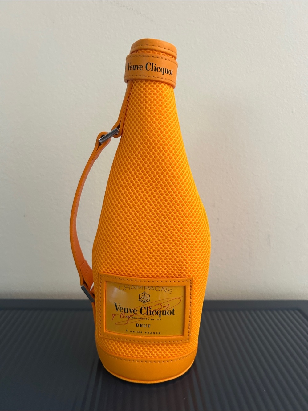 Veuve Clicquot Orange Bottle Carrier Travel Bag